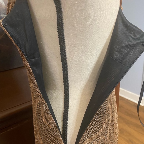 Express occasion dress with fringe and metallic shimmer. - Picture 10 of 16